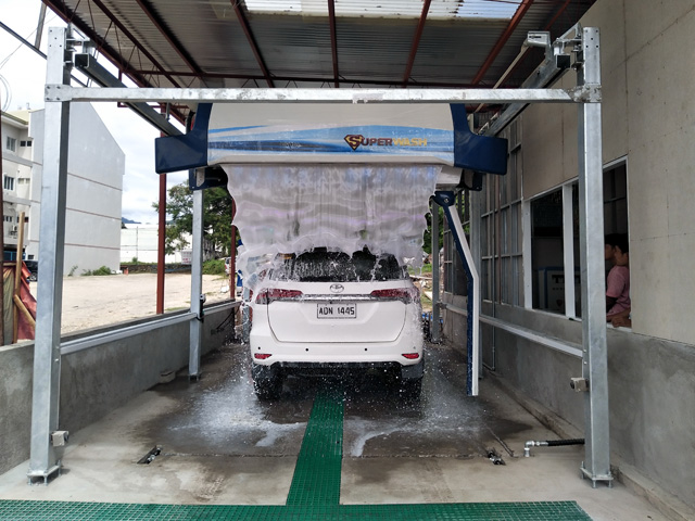 leisuwash automatic car wash machine overglow application